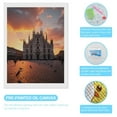 thumbnail image 3 of Diamond Art Kit for Adults, Gothic Cathedral Sunset Sky Plaza Diamond Painting for Adults Beginners, 5D DIY Diamond Art Painting Kits, Colorful Diamond Painting Craft for Home Decor 12x16, 3 of 7