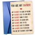 thumbnail image 7 of CCOCC Valentines Day Card,Valentines Day Cards Gifts for Him Her,Valentines Day Card for Husband Wife Boyfriend Girlfriend Fiance Fiancee Men Women - You Are My Favorite Love Note, 7 of 7