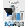 thumbnail image 4 of VEVOR Commercial Ice Maker Machine, 360LBS/24H Ice-Making Machine with 250LBS Large Storage Bin, Auto Self-Cleaning Ice Maker with Touchscreen for Bar Cafe Restaurant Business Commercial, 4 of 9