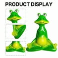 thumbnail image 5 of ICERUN Garden Statues,Resin Green Meditating Frog Sculpture Garden Decorations,Zen Frog Outdoor Statues,Style2, 5 of 7