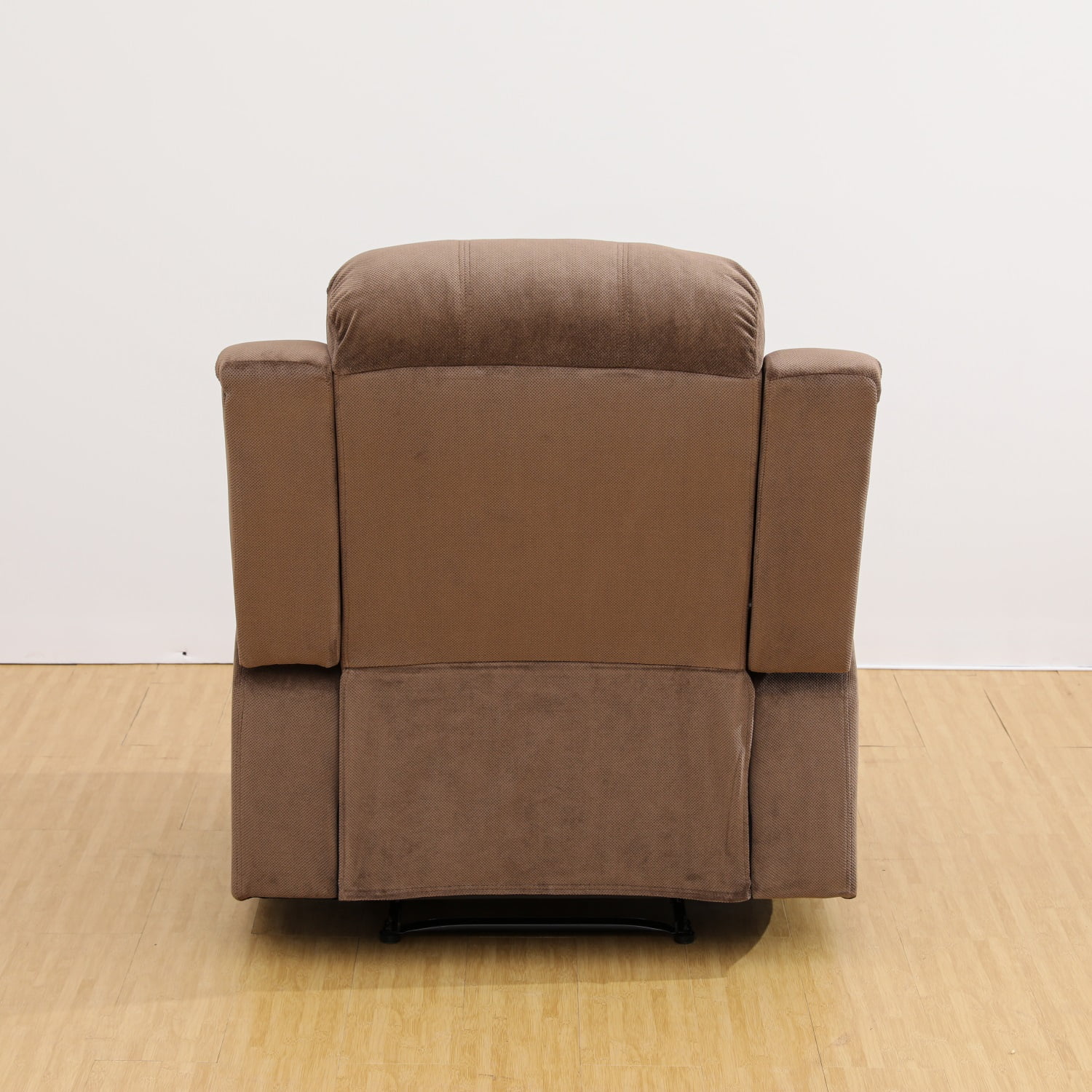 Hommoo Corduroy Recliner Chair, Living Room Chair Recliner Single Sofa with Overstuffed Arm and Back, Theater Lounge Seat for Home, Brown