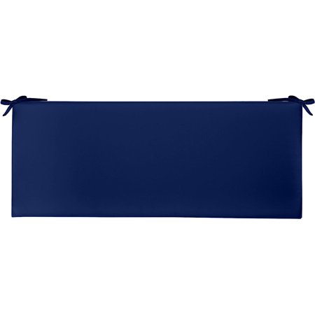 Indoor Outdoor 3" Foam Bench Cushion With Ties, (38" X 18" X 3") Choose Color (Royal)