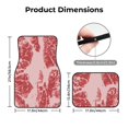 thumbnail image 5 of Yiaed Red Meat Print Carpet Floor Mats for Cars, Auto Accessories Front & Rear Car Floor Mats Car Floor Foot Mat Sets of 4 Pieces, 5 of 7