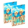 thumbnail image 6 of Retro Summer Skeleton Spiral Journal Notebook College Ruled Notebook 8.3" x 5.7" A5 Lined Thick Paper Page, 6 of 6