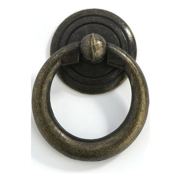 Kenally Tirador de armario de aleación de Zinc, puerta Retro decorativa, perilla de cajón para muebles, puerta de armario, ventana, reemplazo Herramientas y ferretería Bronce antiguo 16g
