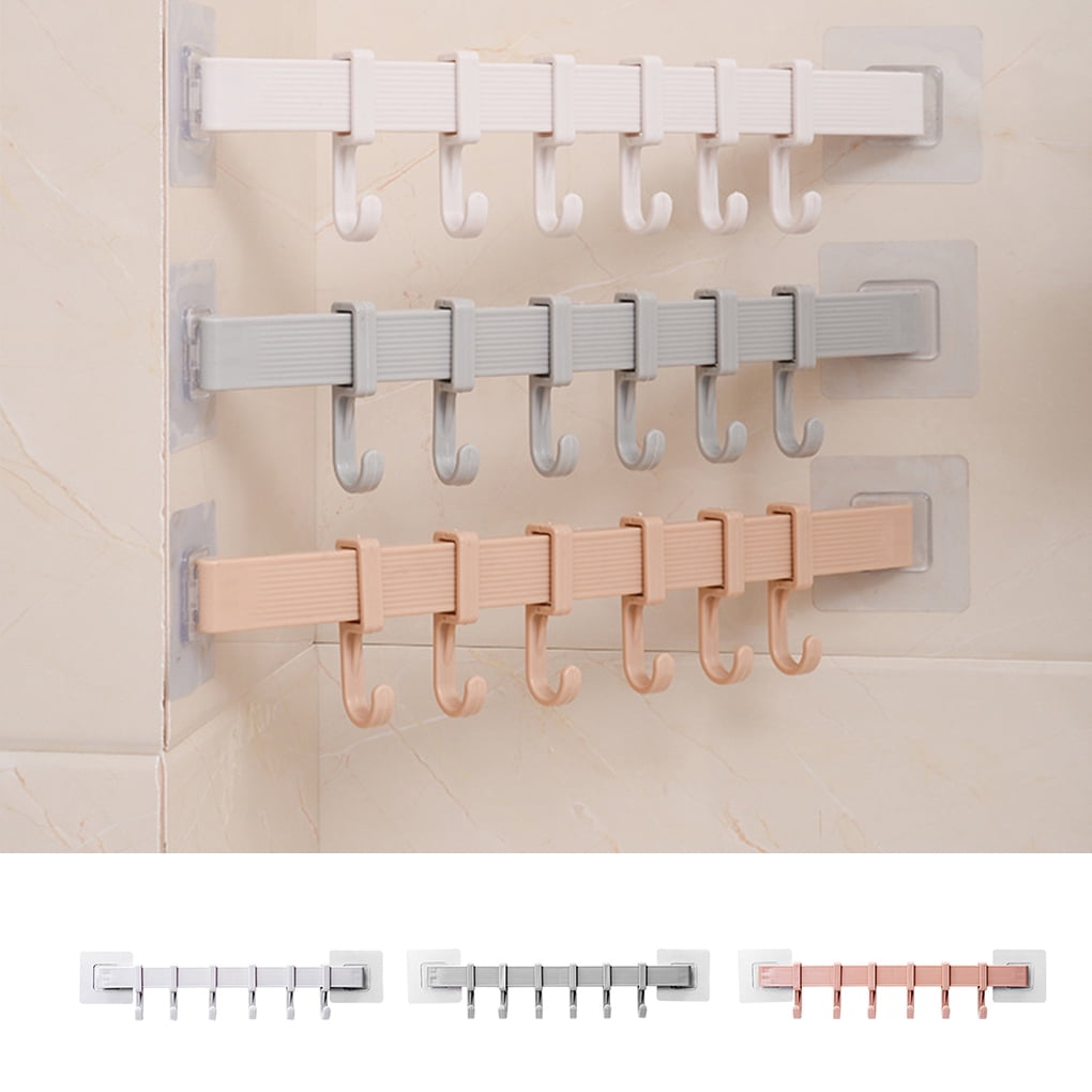 Self-adhesive Bathroom Wall Door Hook Hanger Hook 6*6cm 