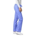 thumbnail image 3 of Adar Universal Scrubs For Women - Drawstring Straight Leg Scrub Pants - 510 - Ceil Blue - XL, 3 of 7