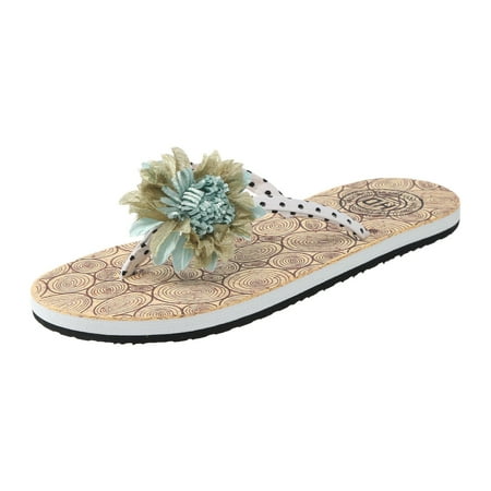 

Noarlalf slippers for women Slippers For Women Ladies Fashion Summer Flowers Bohemian Style Slippers Beach Sandals Shoes womens slippers