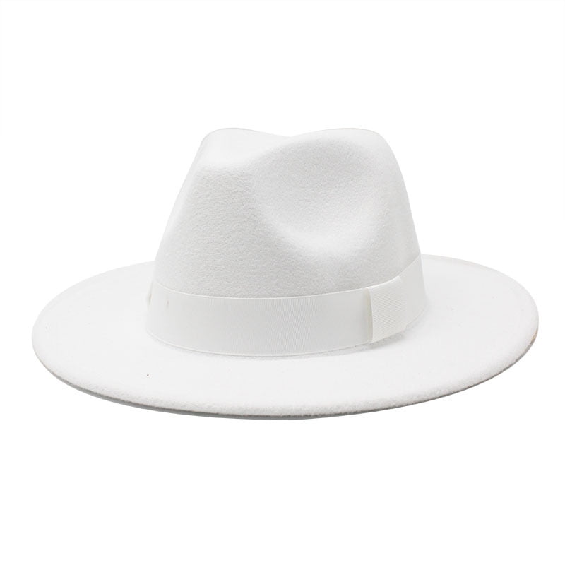 Mens White Fedora Hat