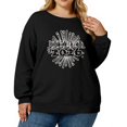 thumbnail image 2 of Women's Plus Size Christmas 2026 New Year Printed Sweatshirt, Long Sleeve Casual Pullover Top, HELLO Graphic Fashion Hoodie,Black,2XL, 2 of 5