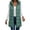 Green, variant on Womens Coat Hooded Mid-Length Puffer Vest Full Zip Sleeveless Quilted Waistcoat, Green S-2XL