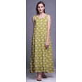 thumbnail image 4 of Bimba Chemises de Nuit en Rayonne Imprimée pour Femmes Robe Sans Manches Vêtements de Nuit Robe Maxi-m, 4 of 5
