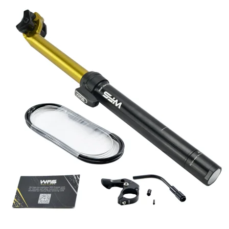 WFS Vresa Remote External Dropper Post 30.9X410 mm Travel 125mm, Gold, SP02JD30.9X410GLD