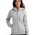 thumbnail image 2 of Sudaderas con Capucha y Cremallera para Mujer, Chaquetas de Forro , Sudaderas de Gran Tamaño, Conjuntos de Moda de Otoño, Suéteres, Ropa de Invierno. Gris XXL, 2 of 10