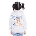thumbnail image 5 of Bluey Toddler Girls' Full-Zip Hoodie with Front & Back Graphics, Sizes 12M-5T, 5 of 8
