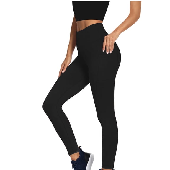 RYRJJ Fleece Lined Leggings for Women – Thick Velvet Winter Warm Thermal Tights High Waisted Tummy Control Workout Yoga Pants(Black,L)