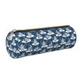thumbnail image 1 of Disketp Snow Penguin Estuche Organizador de Lápices de Cuero, Estuche de Oficina con Cremallera para Bolígrafo y Lápiz, 1 of 6