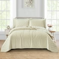 thumbnail image 3 of Home Soft Things 5 Piece Velvet Quilted Bedspread Set - Gardenia - Oversize King (122" x 106"), 3 of 6