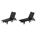 thumbnail image 3 of WestinTrends Malibu Poly Reclining Outdoor Patio Chaise Lounge Chair Adjustable (Set of 2), Gray, 3 of 7