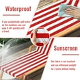 thumbnail image 4 of SDJPOI Outdoor Chaise Lounge Cushions,72×21×3in Patio Chair Cushion for Pool Beach（Red White,4pc）, 4 of 7