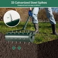 thumbnail image 5 of 18 21 Inch Manual Lawn Aerator Detachable Handle Fillable with Sand or Stone, 5 of 7