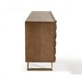 thumbnail image 5 of Limari Home Finley 4-Door  Wood & Stainless Steel Buffet in Walnut/Gold, 5 of 7