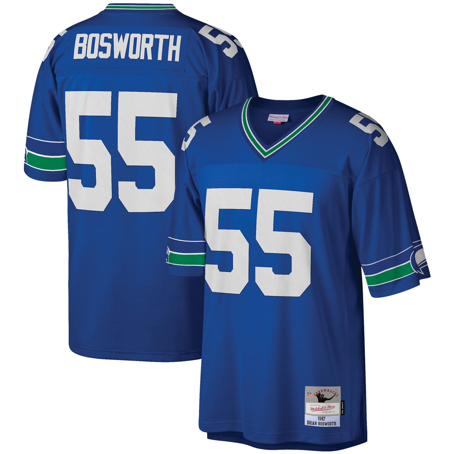Brian Bosworth Seattle Seahawks Mitchell & Ness Legacy Replica Jersey - Royal - Walmart.com