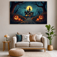 thumbnail image 6 of Pumpkin Display Halloween Banner Ghost Design Halloween Decoration Spooky Night Scene Banner for Holiday Party Haunted House Outdoor Decor, 6 of 8