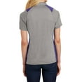 thumbnail image 2 of Mafoose Women's Heather Colorblock Contender Polo Vintage Heather/ Purple Large, 2 of 5