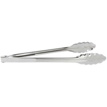 Cambro Scalloped Tongs - Hubert Hinged Tongs Cooking Tongs Serving Tongs Stainless Steel Scalloped - 12