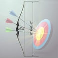 thumbnail image 3 of 60" Takedown Longbow Archery Wooden Archery Bow Included Fur Rest Pad Stringer Tool Tab String Nocks Right Hand for Hunting or Target, 3 of 6