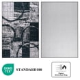thumbnail image 2 of Cydiria Charcoal Gray Modern Rug Non Slip Geometric Rug for Living Room, 8' x 10', 2 of 8
