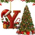 thumbnail image 2 of Christmas Tree Pendant Ornaments - Personalized Hanging Acrylic Alphabet Decor for Holiday Decorations, Craft Letters for DIY Xmas Tree Decor and Gift Toppers, 2 of 5
