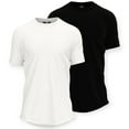 thumbnail image 6 of Jordan Craig Mens 8991A-2pK Two Pack Scallop Tee (Black White), 6 of 9