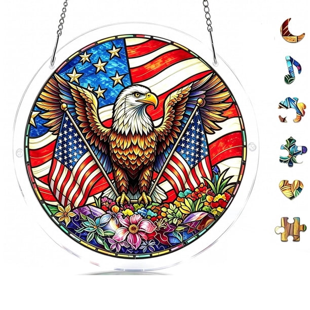 Acrylic Puzzle Pendant Sunshade Window Hanging Plates