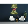 thumbnail image 2 of Glowneon Keep Calm Eat Tacos Neon Sign, Mexico Restaurant Wall Decor, 2 of 4