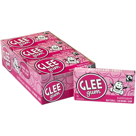 Glee Gum Bubblegum Flavored Gum, 16ct (Pack of 12)