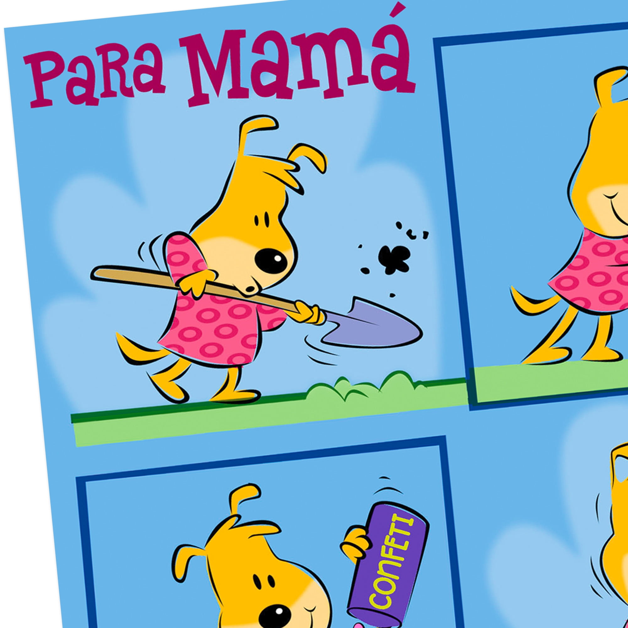 Hallmark VIDA Spanish-Language Funny Birthday Card for Mom (Party Garden), 1 count