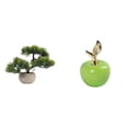 thumbnail image 1 of Árbol bonsái artificial,Bonsái artificial para decoración de escritorio o interior,Bonsái artificial,planta falsa en maceta.,Estatua,Escultura de fruta artificial,estatua y artesanía, 1 of 8