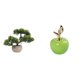 thumbnail image 1 of Árbol bonsái artificial,Bonsái artificial para decoración de escritorio o interior,Bonsái artificial,planta falsa en maceta.,Estatua,Escultura de fruta artificial,estatua y artesanía, 1 of 8