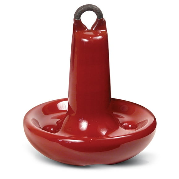 Greenfield Boat Anchor 515-RD Traditional; Mushroom Style; Holds Up To 16 Feet Length Boat; 15 Pound; PVC Coated; Red; Cast Iron; Anchor Only