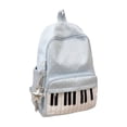 thumbnail image 2 of Piano Backpack for Women, Polka Dot Backpack with Keyboard Design, Cute Y2K Daypack for Travel, Work and Daily Use,Blue, 2 of 6