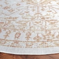 thumbnail image 4 of SAFAVIEH Arizona Bradford Oriental Machine Washable Area Rug, Beige/Gold, 6' x 6' Round, 4 of 9