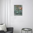 thumbnail image 3 of Beach Inspired Wall Art 12x16 inch Rustic Bike & Floral Butterfly Canvas Painting for Bathroom, Bedroom, Living Room Decor, 3 of 7