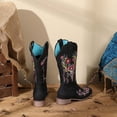 thumbnail image 4 of Dakaela Cowboy Boots for Women Mid Calf Western Cowgirl Booties Square Toe Embroidery Pull on Country Dress Boot, 4 of 7