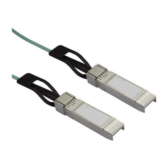 StarTech.com Cisco SFP-10G-AOC5M Compatible 5m/16.4ft 10G SFP+ to SFP+ Active Optical Fiber, 10Gbps SFP Plus/Mini GBIC/Transceiver Module Cable, Cisco Firepower ASR1000, 10GE SFP+ Cable - Lifetime Warranty (SFP10GAOC5M) - 10GBase direct attach cable - SFP+ latched to SFP+ latched - 5 m - fiber optic - SFF-8431/SFF-8432 - active - black - for P/N: PEX10GSFP