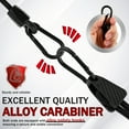 thumbnail image 4 of Adjustable Bungee Cords with Hooks 48 Inch, 8 PCS Adjust from 7" to 48" Bungee Straps with Carabiner Hooks Heavy Duty Outdoor for Camping, Cargo, Bike,Tarps, Tents, Bike, Luggage, Boats,etc, 4 of 10
