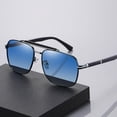 thumbnail image 2 of Polarized Sunglasses Lightweight Fashion Big Metal Frame Sun Protection, 2 of 5