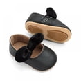 thumbnail image 3 of BESLY 0-18M Toddler Baby Girls Princess Leather Shoes Infant Moccasins Bow Wedding Dress Shoes, 3 of 5