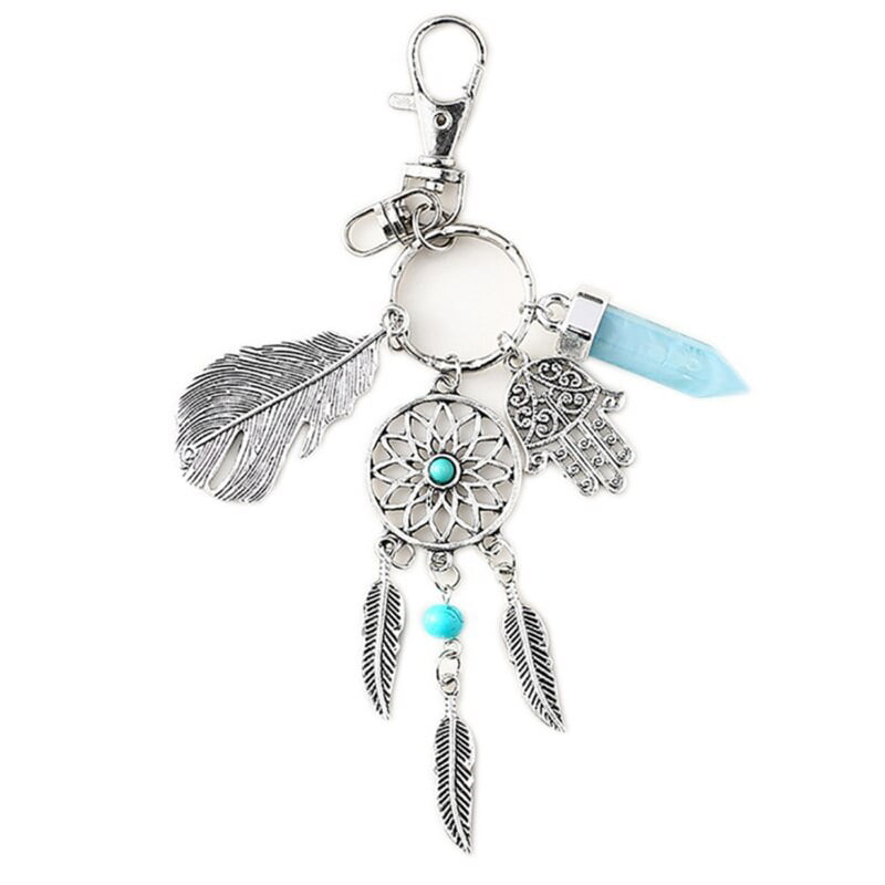 Decoration With Key Chain/Holder/Rings Feathers Dream Catcher For Women Tassel 